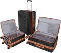 3-Piece 20/24 Top Opening Hardshell Lightweight Luggage and 28-Inch Clamshell by WireHot
