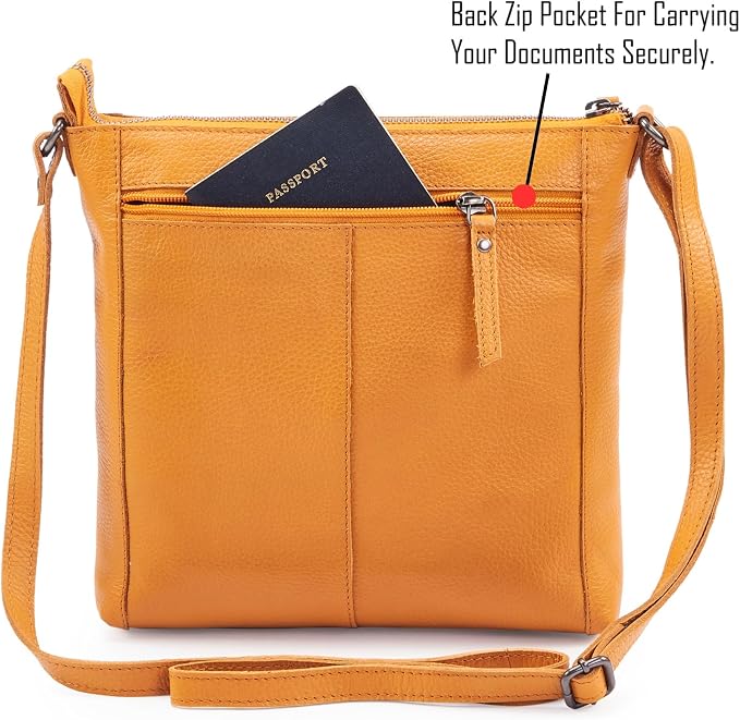 Small Soft Genuine Leather Crossbody Purse Women’s Sling Crossover Shoulder - Image 4