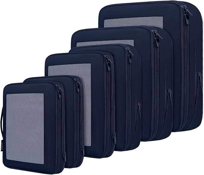 BAGAIL 4 Set/6 Set/8 Set Compression Packing Cubes Travel Accessories by BAGAIL