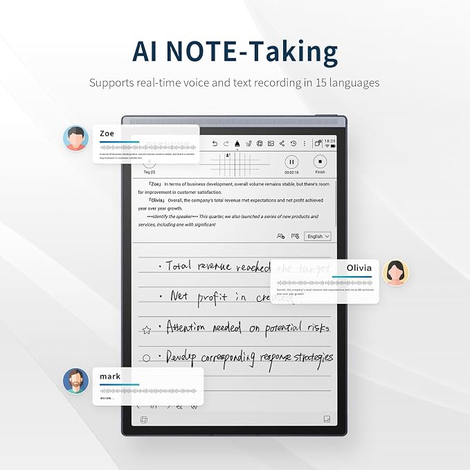AINOTE Air 2, 8.2-inch AI Note-Taking Tablet E Ink Tablet - Image 2