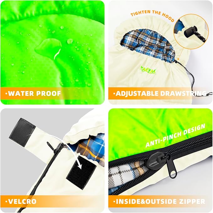 Camping Sleeping Bag, 32℉ Sleeping Bags - Image 3