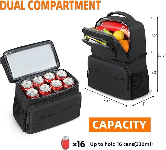 MATEIN Cooler Backpack, 26 Cans Insulated Lunch Backpack - Image 3
