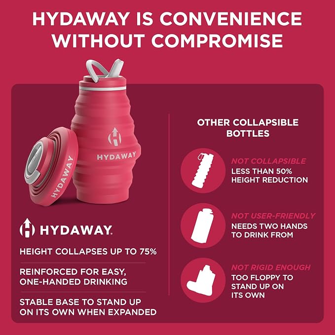HYDAWAY 17oz Collapsible Water Bottle - Image 6