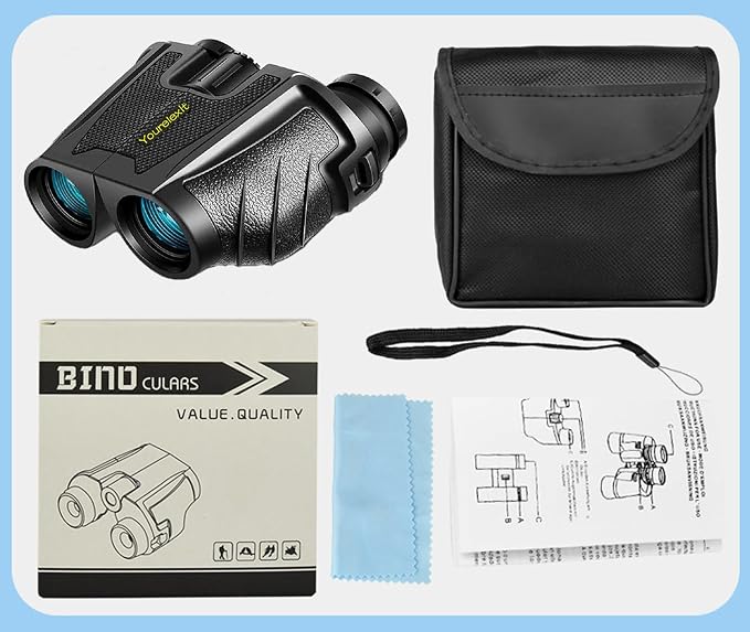 12x25 Compact Binoculars for Adults & Kids, High Powered Lightweight Waterproof - Image 9