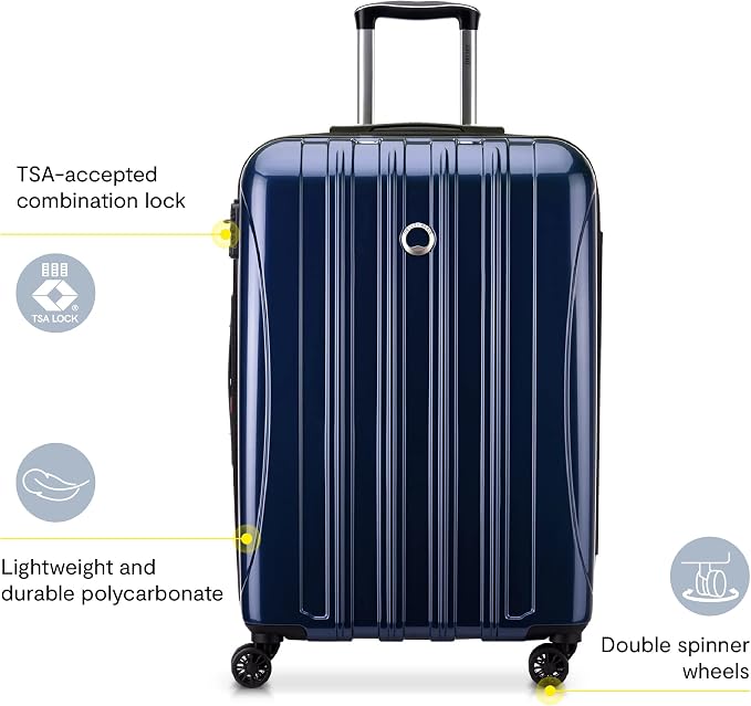 Delsey Luggage Aero 3 Piece Set Spinner Suitcase - Image 2