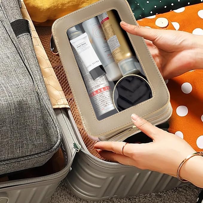Clear Makeup Bag Small, TSA Approved Portable Toiletry Bag - Image 7