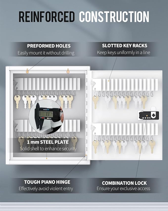 Uniclife 60 Position Slotted Key Cabinet - Image 7