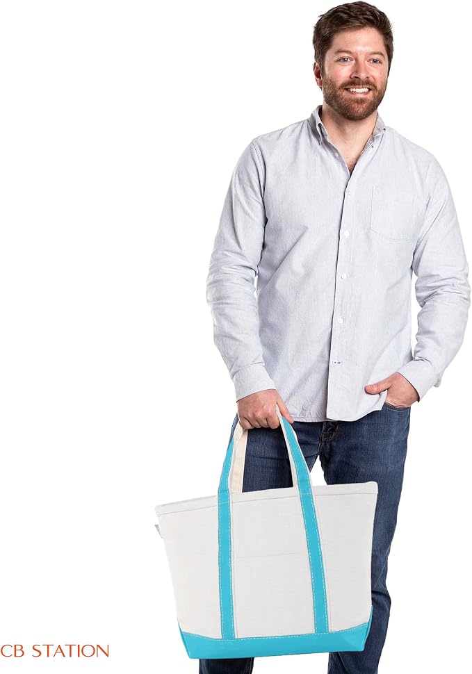 CB STATION Medium Classic Canvas Tote Bag - Image 5