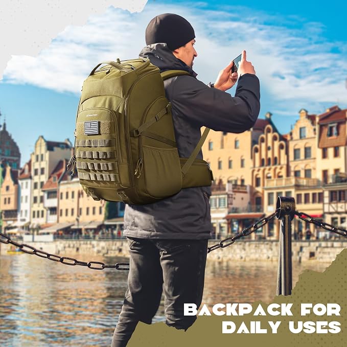 Maelstrom Tactical Backpack for Men, 40L Military Backpack, Water Resistant - Image 8