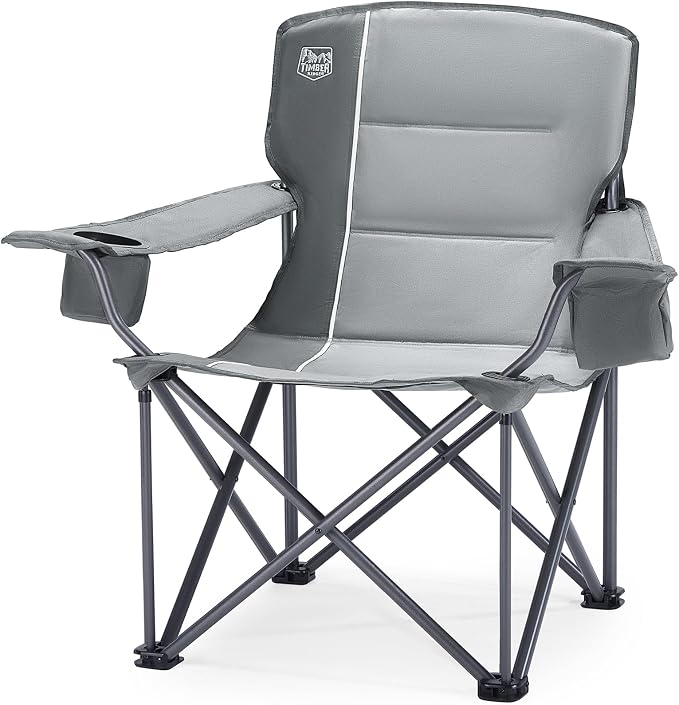 TIMBER RIDGE Oversized Folding Camping Chair by TIMBERRIDGE