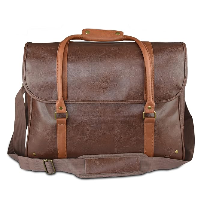 Freshore® 6 Wine Bottles Carrier Leather Bag by Freshore
