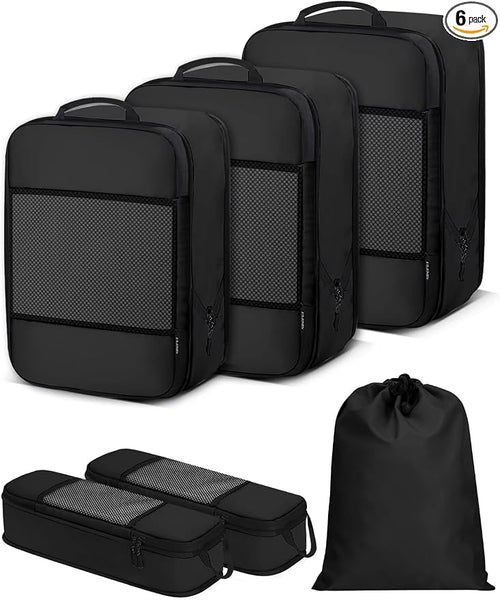 6 PCS Set Compression Packing Cubes by SDGFUI