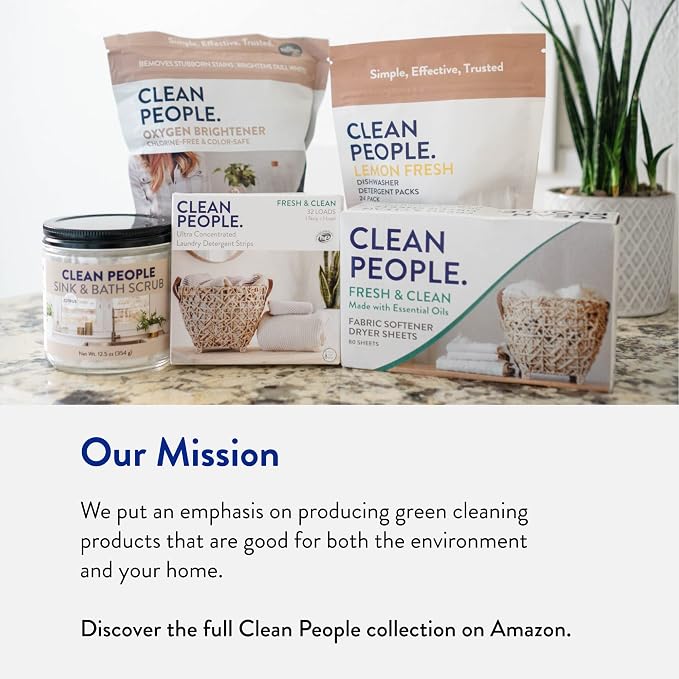 Clean People Laundry Detergent Sheets- Recyclable Packaging, Hypoallergenic - Image 5