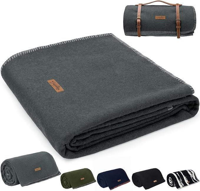 100% Wool Blanket, Military Wool Blanket, Sporting Events, Survival Kits by EmbraceCozyWarmthandUltimateComfort