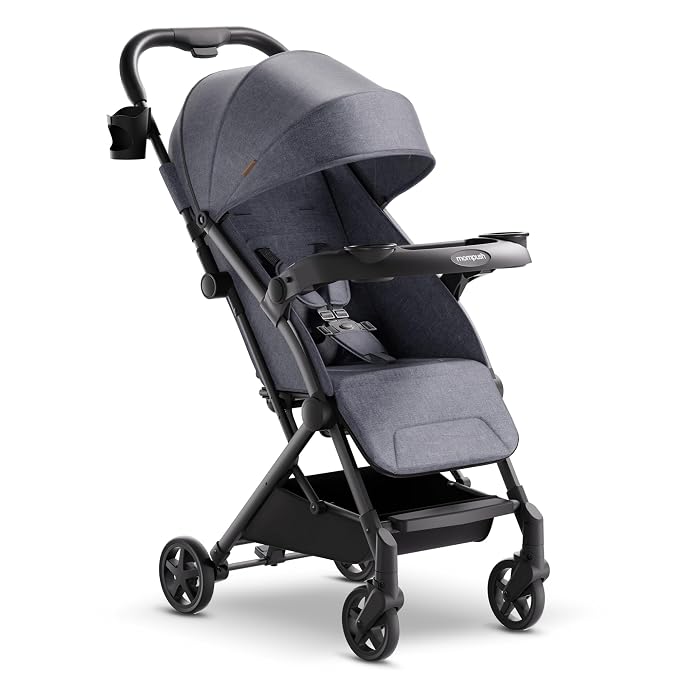 Mompush Lithe V2 Lightweight Travel Stroller, Compact Foldable Baby Stroller by mompush