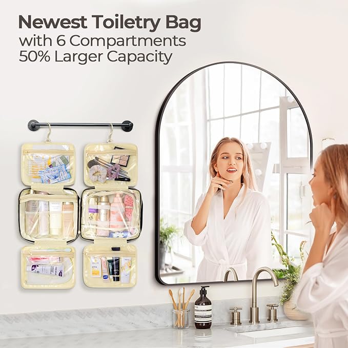 Hanging Travel Toiletry Bag for Women Detachable Toiletry Bag - Image 2