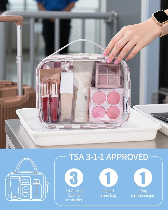 Narwey TSA Approved Clear Toiletry Bag - Image 2
