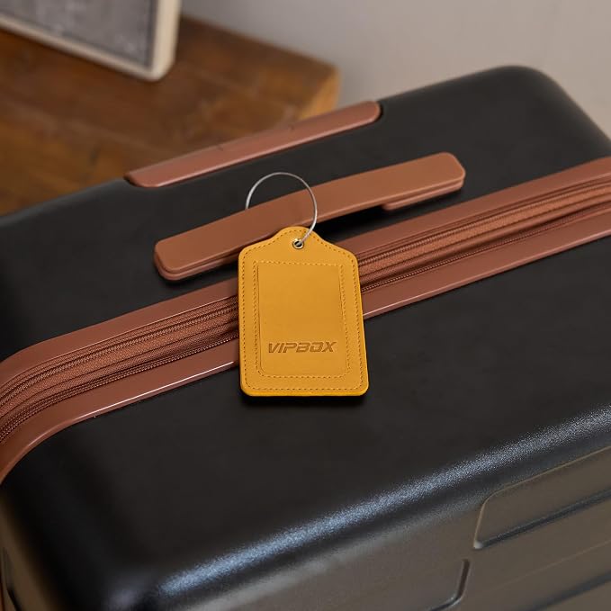 Luggage Tag Faux Leather Premium Travel Suitcase Tags - Image 5