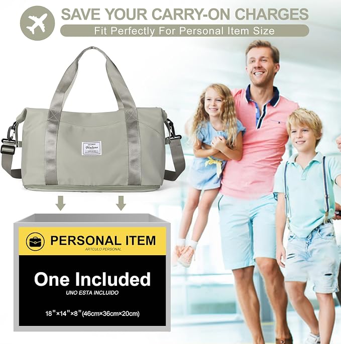 Travel Duffel Bag, Sports Tote Gym Bag, Shoulder Weekender Overnight Bag - Image 2