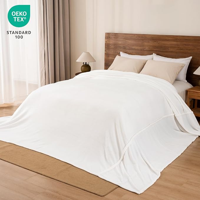 PHF Oversized King Fleece Blanket 120"x120", No Shed No Pilling Big Soft Blanket - Image 5