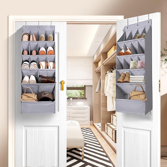FENTEC 1 Pack Over-the-Door-Shoe-Organizers, Hanging Shoe Organizers - Image 9
