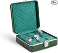 Bey-Berk Prague Aluminum Watch Case in Hunter Green – 9-Slot Locking Travel Box by Bey-Berk