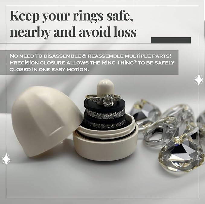 RING THING - Ring Holder Keychain, Jewelry Organizer and Storage, Portable - Image 8