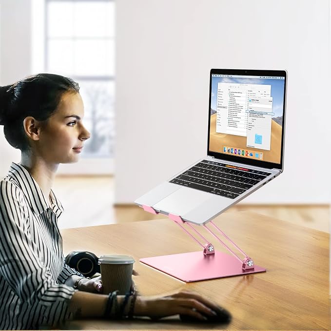 BESIGN LS10 Aluminum Laptop Stand, Ergonomic Adjustable Notebook Stand - Image 7