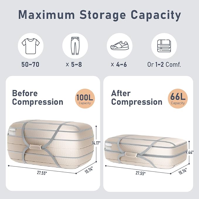 DIMJ Large Compression Comforter Storage Bag - Image 5