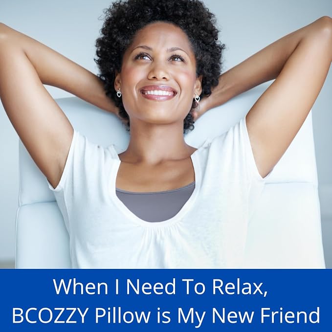 BCOZZY Flat Back Travel Neck Pillow – Patented Neck Pain Relief & Support - Image 5
