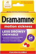 Dramamine Motion Sickness Less Drowsy, Chewables by Dramamine