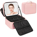 Relavel Makeup Bag with LED Mirror, Small Travel Makeup Case with Rechargeable by Relavel