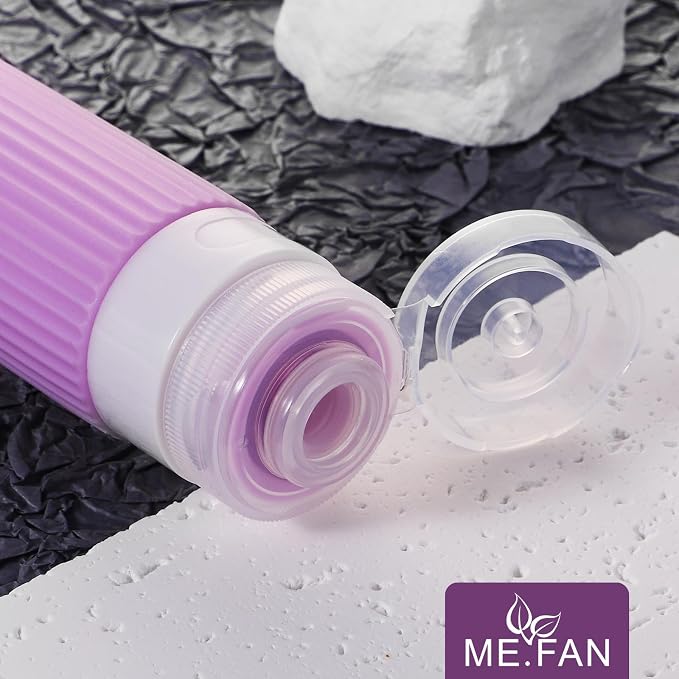 ME.FAN Travel Bottles for Toiletries, TSA Approved 3oz Silicone Journey Size - Image 3