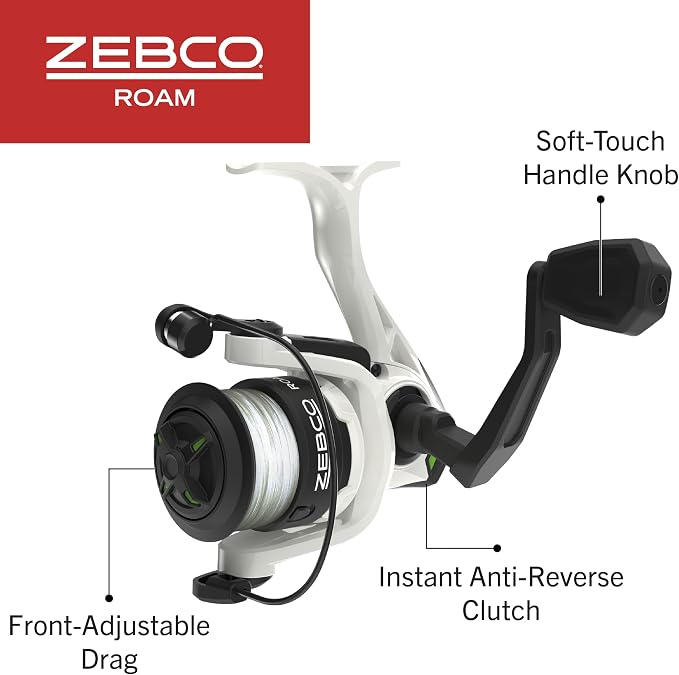Zebco Roam Telescopic Fishing Rod and Spinning or Spincast Fishing Reel Combo - Image 4