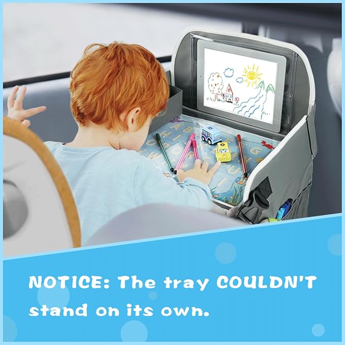 MENZOKE Kids Travel Tray Car Seat Tray - Image 6