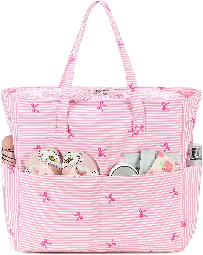 Beach Pool Bags Tote for Women Ladies Large Gym Tote Carry On Bag by BLUBOON
