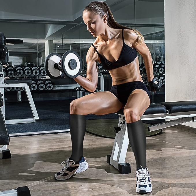 CHARMKING Compression Socks for Women & Men Circulation 15-20 mmHg is Best - Image 3