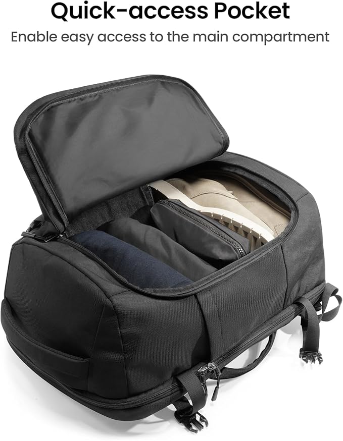 tomtoc Travel Backpack 40L, TSA Friendly Flight Approved Carry-on Luggage Hand - Image 4