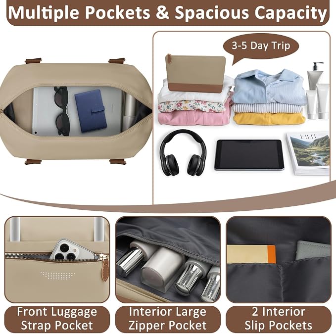 Travel Duffle Bag for Women, Weekender Bags, Hospital Bag for Labor Delivery - Image 4