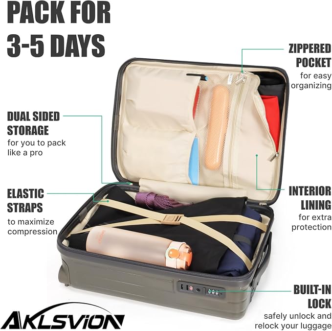 18-inch Carry-on Boarding Luggage: Equipped - Image 5