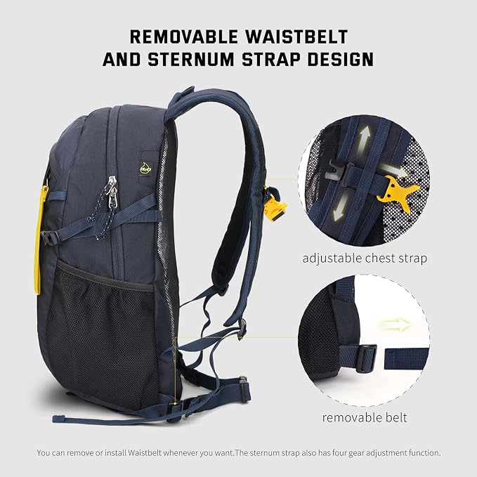 SKYSPER Small Hiking Backpack, 20L Lightweight Travel Backpacks Hiking Daypack - Image 3