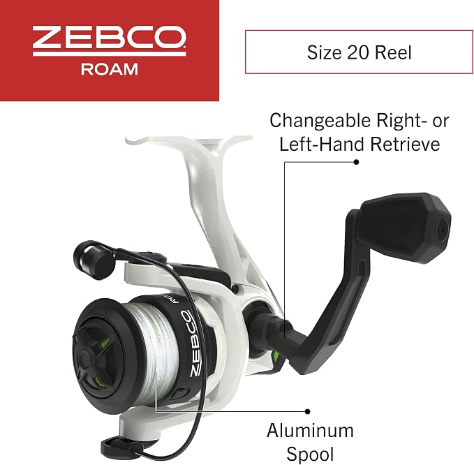 Zebco Roam Telescopic Fishing Rod and Spinning or Spincast Fishing Reel Combo - Image 3