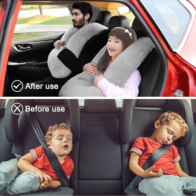 Car Pillow for Kids – Comfort Travel Pillow for Car – Soft Cotton Support - Image 2