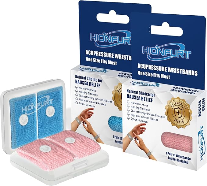 Motion Sickness Bands Anti Nausea Wristband by HIONFURT