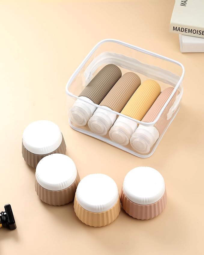 Travel Bottles 8 Pack, TSA Approved 3 oz Toiletries Containers, Leak Proof - Image 7