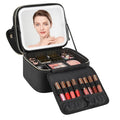 Relavel Makeup Bag with LED Mirror, Small Travel Makeup Case with Rechargeable by Relavel