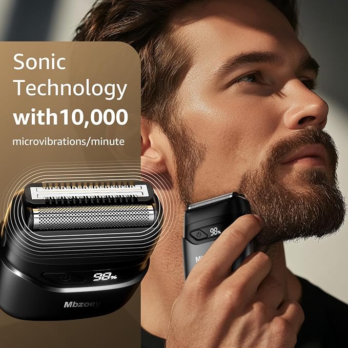 Electric Foil Shavers for Men: Mini Electric Razor for Face - Image 2