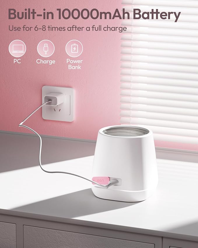 Portable Bottle Warmer, w-maxa Fast Baby Bottle Warmer - Image 5