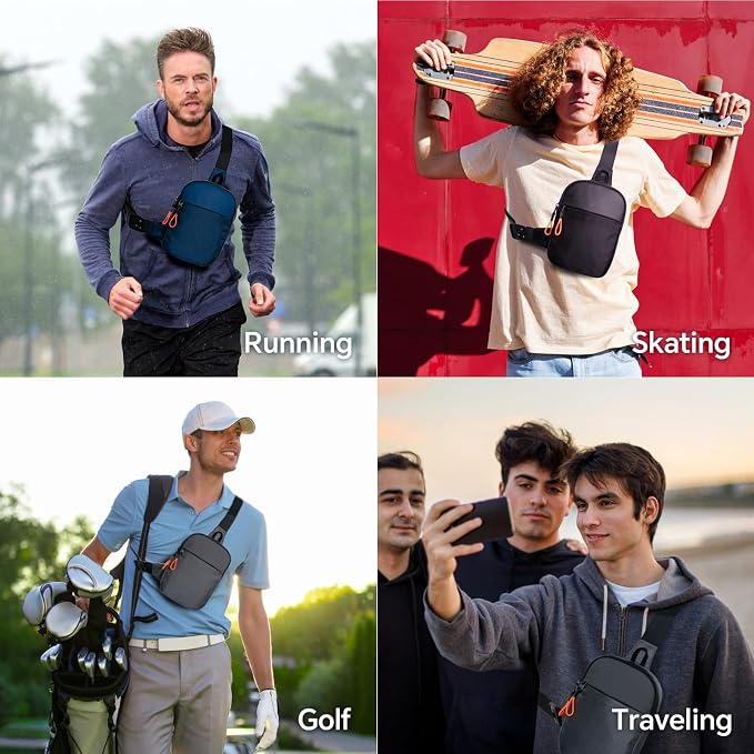 MJNUONE Mini Sling Bag for Men Outdoor Lightweight Small Crossbody Bag Women - Image 5