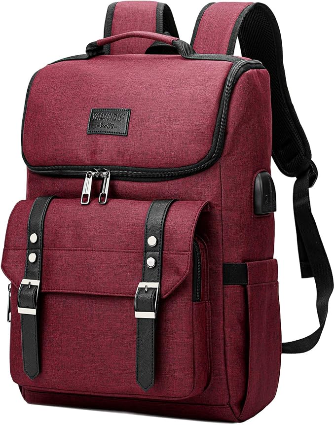 YALUNDISI Vintage Backpack Travel Laptop Backpack by YALUNDISI